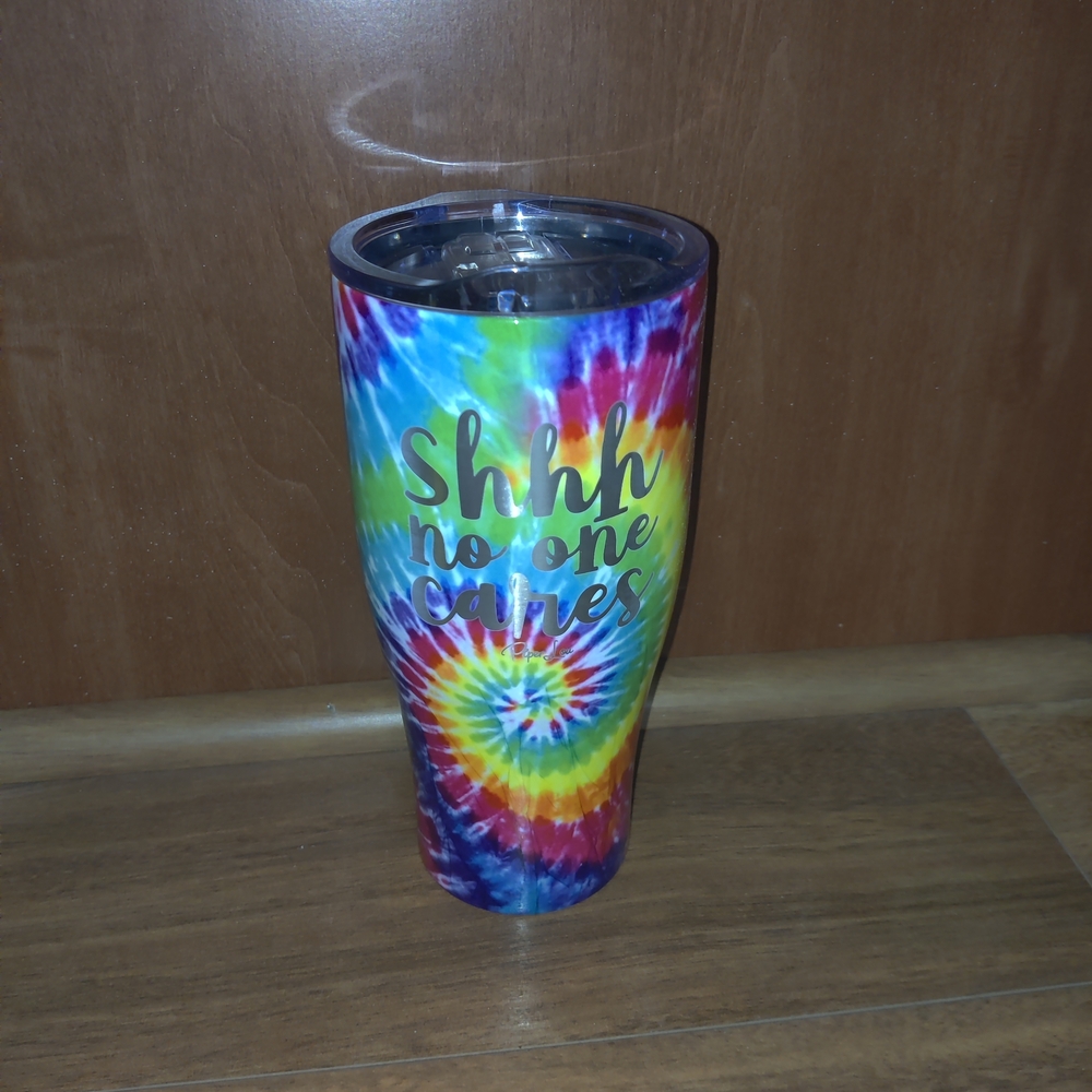 Piper Lou Tie-Dye Tumbler - Shh No One Cares